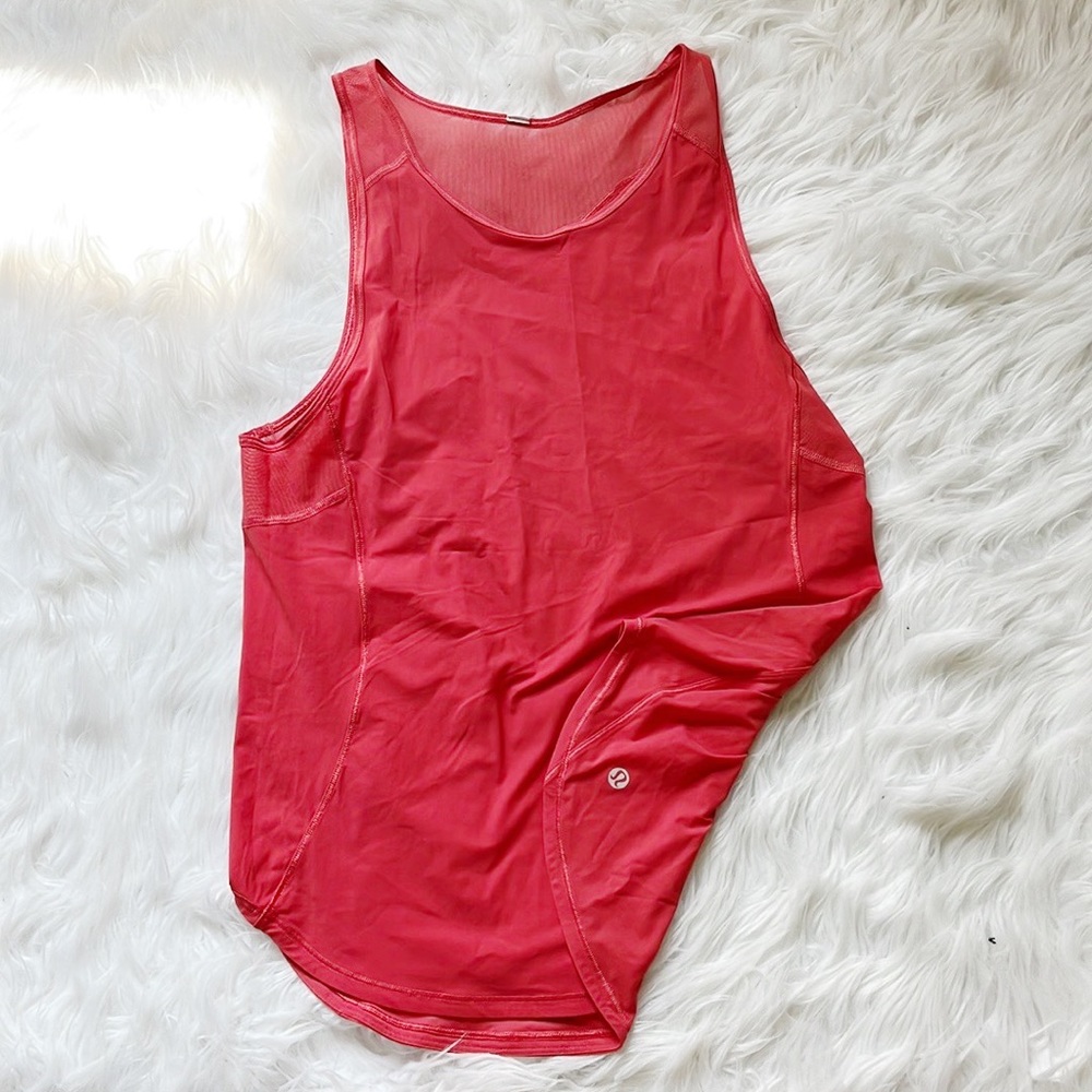 Lululemon pink tank top size 6